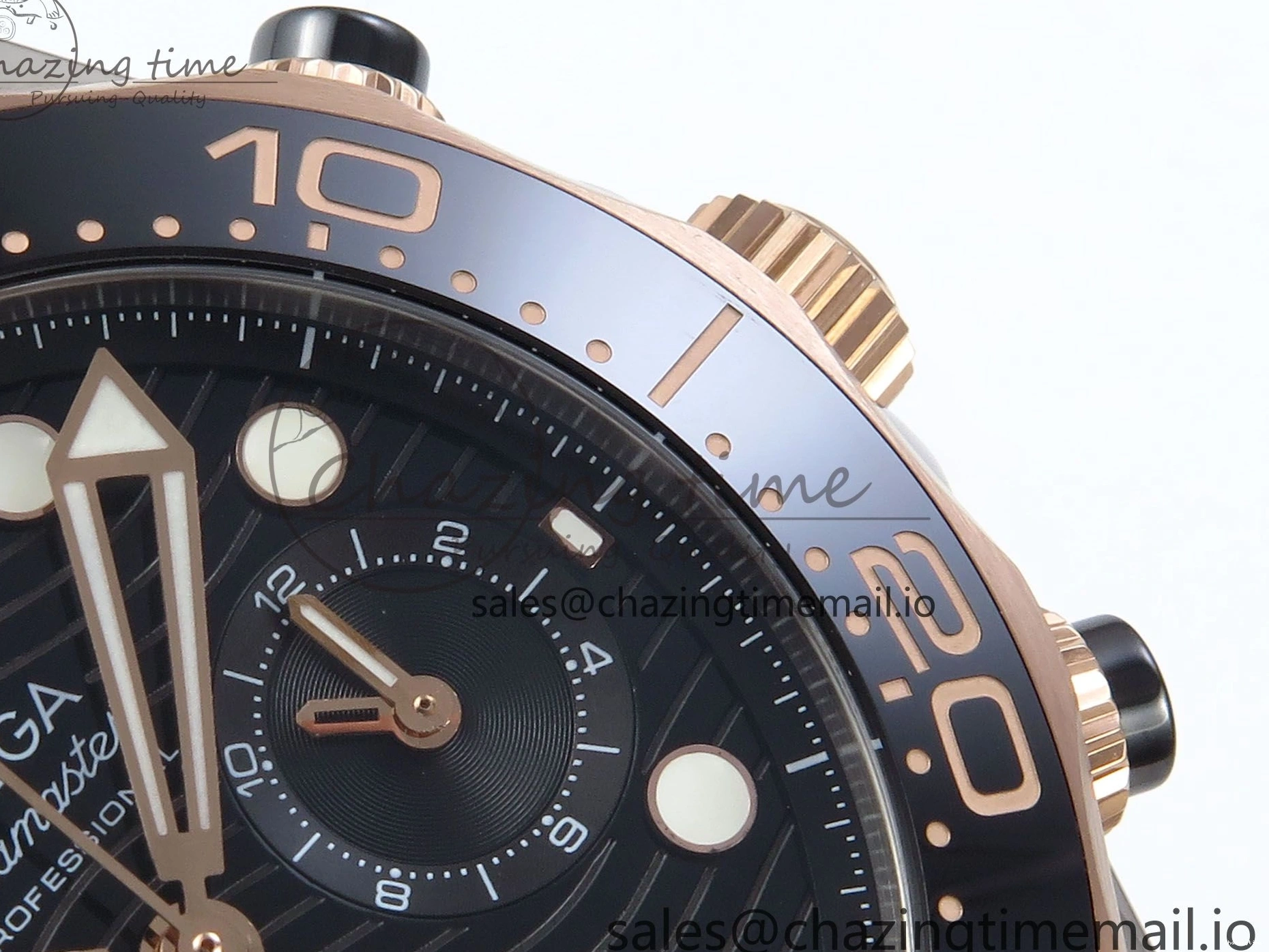0507 Seamaster 300m Chrono SS YG OMF 1:1 Best Edition Blue Dial on SS YG Bracelet A Popular 7685